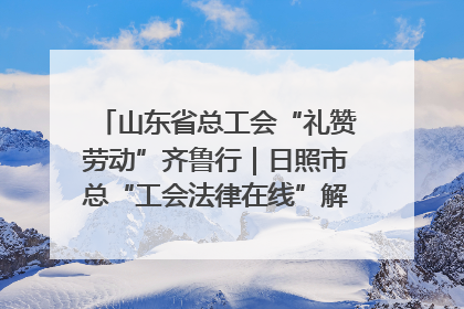 山东省总工会“礼赞劳动”齐鲁行｜日照市总“工会法律在线”解决职工愁“薪”事